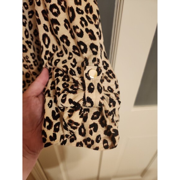 Chico's Leopard-Print 3/4 Sleeves Shirt Size 3 US 16 - Picture 4 of 6